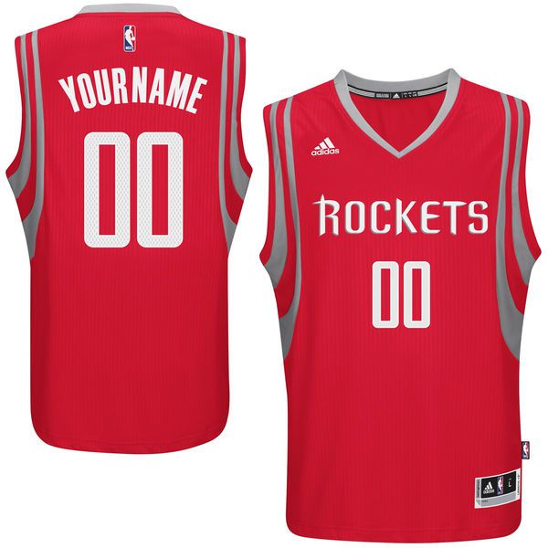 Men Houston Rockets Adidas Red Custom Swingman Road NBA Jersey->customized nba jersey->Custom Jersey